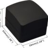 LED Black Ring Box for Proposal, Wedding, Engagement...Luxury Arc Shaped Top Design LED Ring Jewelry Gift Box with Light for Men for Women for Girls Box Dimension 2.28〞(W)*2.48〞(D)*1.65〞(H) - Image 7