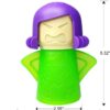 Angry Mama Microwave Oven Steam Cleaner, Angry Mom Microwave Cleaner, Just Add Vinegar and Water, Cut Cleaning Time by Half (Green) - Image 4