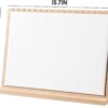 Large Bamboo Necklace Display Stand, Pendant Necklace Wood Jewellery Holder, Chain Jewelry Big Rack Organizer for Store Show Sell (White PU) - Image 8