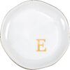 ProCase Ceramic Jewelry Tray, Initial Ring Dish Trinket Plate Engagement Gift, Small Personalized Monogram Ring Bowl for Wedding, White Decorative Jewelry Holder for Women Vanity -Letter E - Image 9