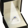 LED Black Ring Box for Proposal, Wedding, Engagement...Luxury Arc Shaped Top Design LED Ring Jewelry Gift Box with Light for Men for Women for Girls Box Dimension 2.28〞(W)*2.48〞(D)*1.65〞(H)