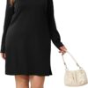 SAMPEEL Dresses for Women 2024 Casual Long Sleeve Dress Trendy Fall Fashion Cozy Travel Airport Outfits - Image 4