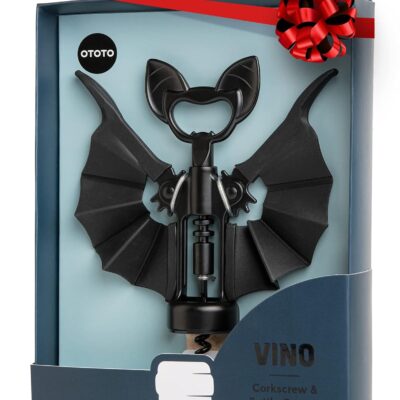 OTOTO 2-in-1 Wine & Beer Opener, Goth Halloween Gifts, Gothic Wine Accessories & Gifts for Wine Lovers, Spooky Corkscrew Bottle Opener, Wine Accessories, Wine Gifts, Cool Kitchen Gadgets (Vino)