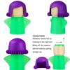 Angry Mama Microwave Oven Steam Cleaner, Angry Mom Microwave Cleaner, Just Add Vinegar and Water, Cut Cleaning Time by Half (Green) - Image 2