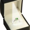 LED Black Ring Box for Proposal, Wedding, Engagement...Luxury Arc Shaped Top Design LED Ring Jewelry Gift Box with Light for Men for Women for Girls Box Dimension 2.28〞(W)*2.48〞(D)*1.65〞(H) - Image 2