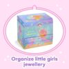 Jewelkeeper - Musical Jewellery Box for Girls with 2 Storage Drawers, Rainbow Mermaid and Gold Leaf - Melody Sobre las Olas Olas - Image 3