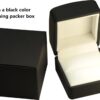 LED Black Ring Box for Proposal, Wedding, Engagement...Luxury Arc Shaped Top Design LED Ring Jewelry Gift Box with Light for Men for Women for Girls Box Dimension 2.28〞(W)*2.48〞(D)*1.65〞(H) - Image 5