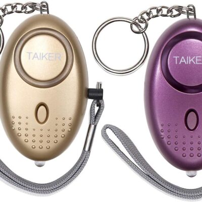 Personal Alarm for Women 140DB Emergency Self-Defense Security Alarm Keychain with LED Light for Women Kids and Elders-2 Pack