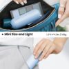 Gaiatop Portable Handheld Fan, Foldable Small Fan, Mini Hand Held Fan with USB Rechargeable 2000mAh Battery, Eyelash Fan for Girls, Travel For Women, Outdoor, Sky Blue - Image 2